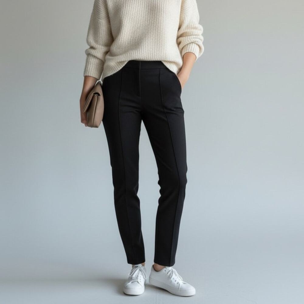 Lululemon On the Move Pant Women's Sz 2 Black Commuter Career Smart Casual